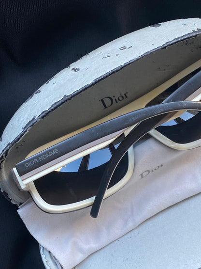 DIOR HOMME 'BLACK TIE' SHIELD SUNGLASSES.