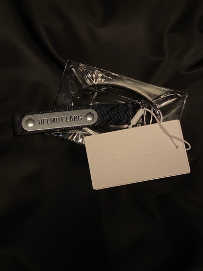 HELMUT LANG LOGO PLAQUE KEYCHAIN.