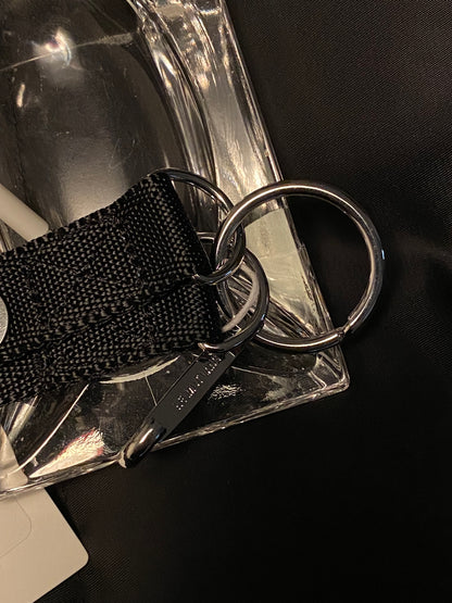 HELMUT LANG LOGO PLAQUE KEYCHAIN.