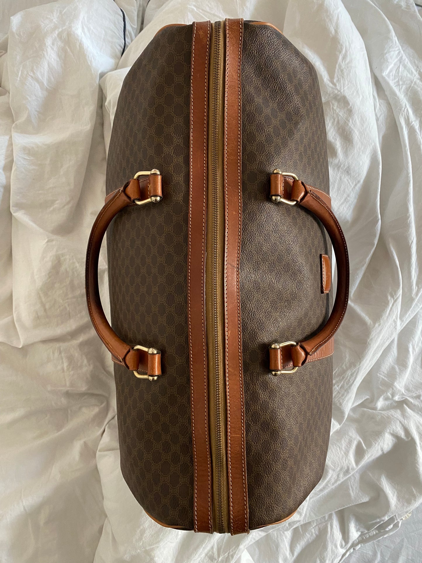 CÉLINE PARIS MACADAM WEEKENDER BAG.