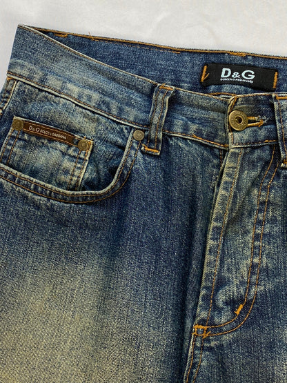 DOLCE & GABBANA 1990's DOUBLE WAIST DENIM. (30/32)