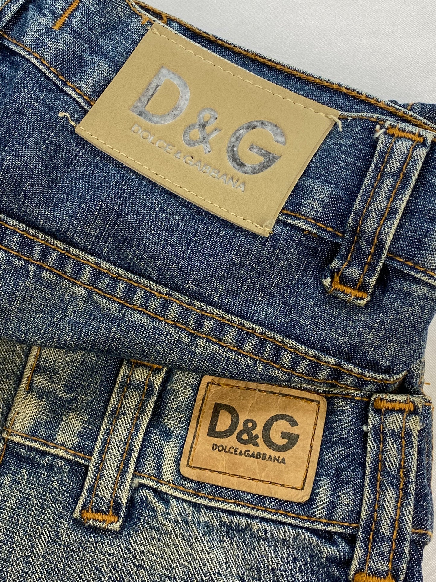 DOLCE & GABBANA 1990's DOUBLE WAIST DENIM. (30/32)