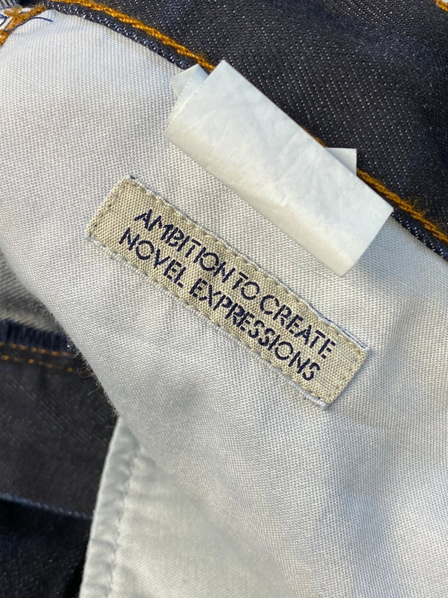 ACNE JEANS 'DESPERADOS' INDIGO STRAIGHT DENIM. (36 / 34) - SEVENUES.