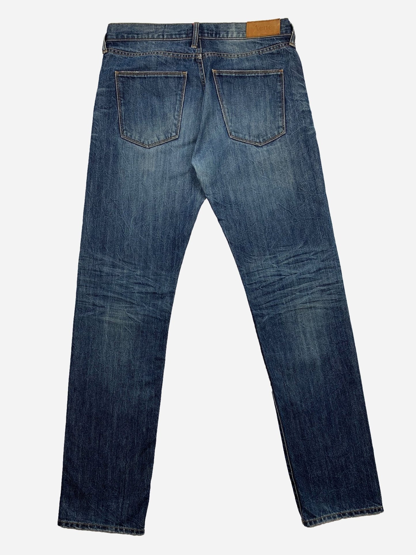 ACNE JEANS 'MOC HIDE' WASHED DENIM. (32 / 34) - SEVENUES.