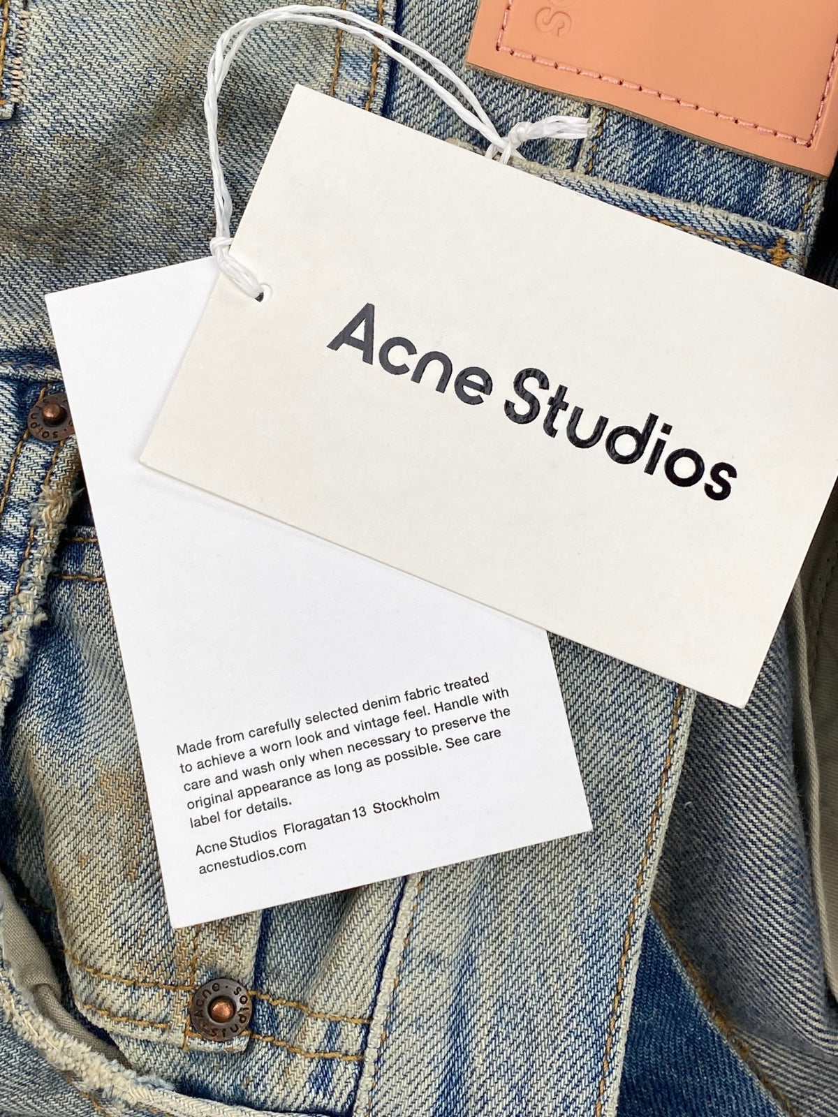 ACNE STUDIOS 2023 MID BLUE MUD DENIM. (32x32) - SEVENUES.
