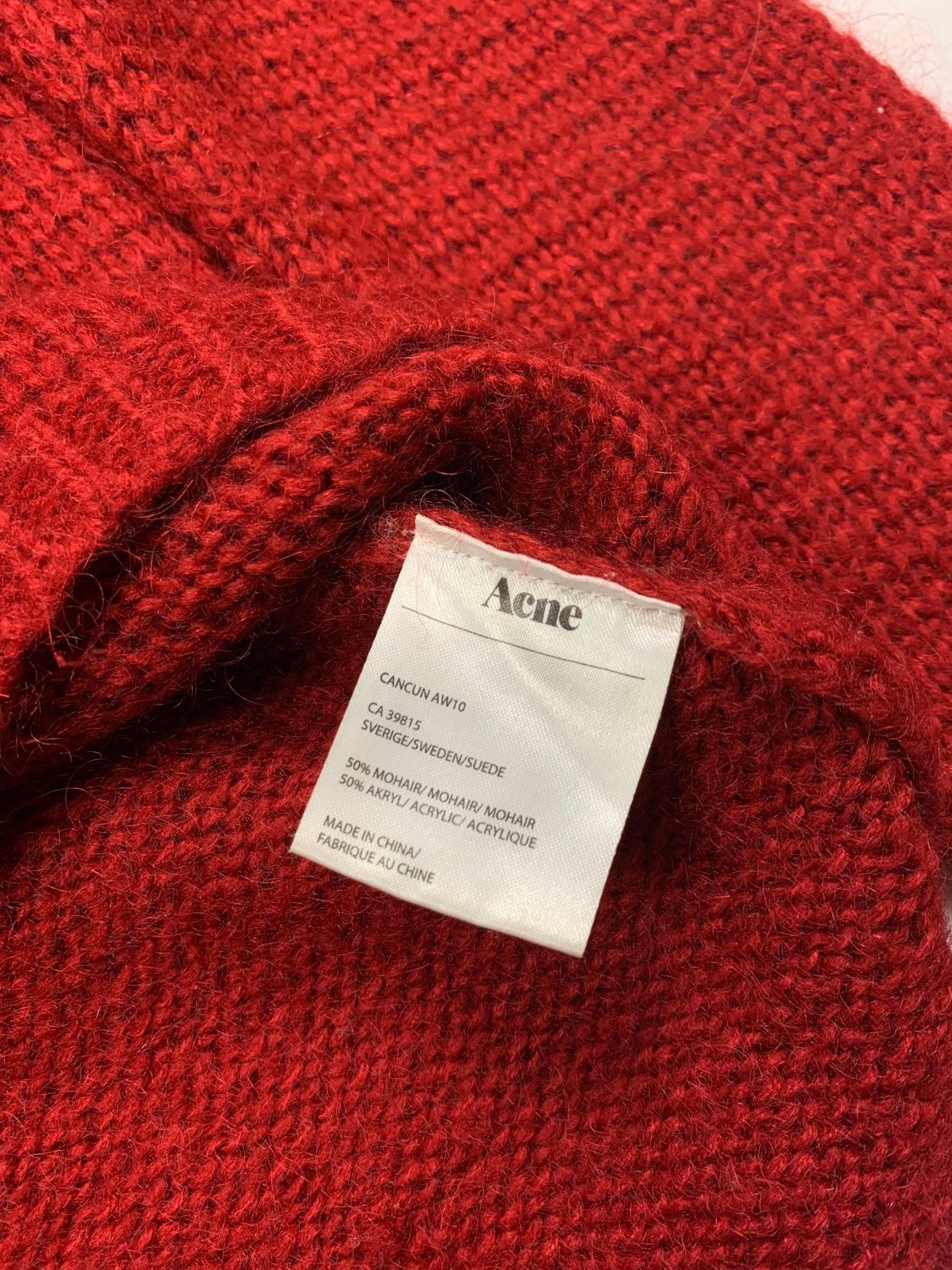 ACNE STUDIOS 'CANCUN' A/W 2010 MOHAIR KNITWEAR JUMPER. (S) - SEVENUES.