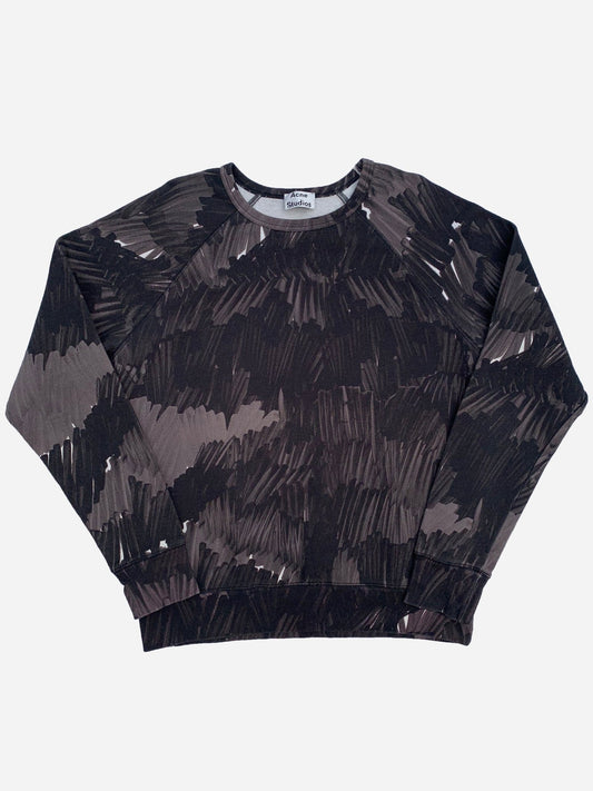 ACNE STUDIOS 'COLLEGE MARKER AW14' RAGLAN SWEATSHIRT. (XL) - SEVENUES.