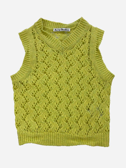 ACNE STUDIOS CROCHET SWEATER VEST. (XS) - SEVENUES.