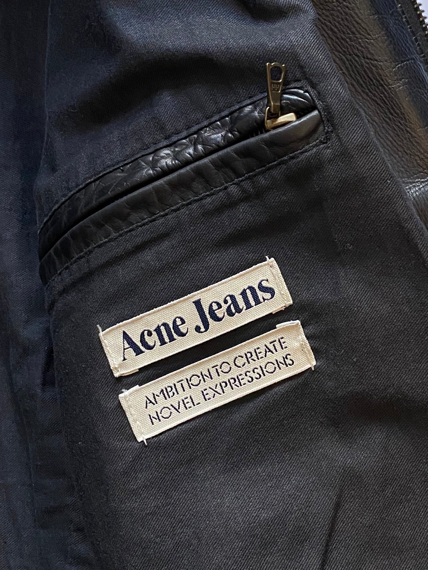 ACNE STUDIOS F/W 2011 CARGO LEATHER JACKET. (50 / M) - SEVENUES.