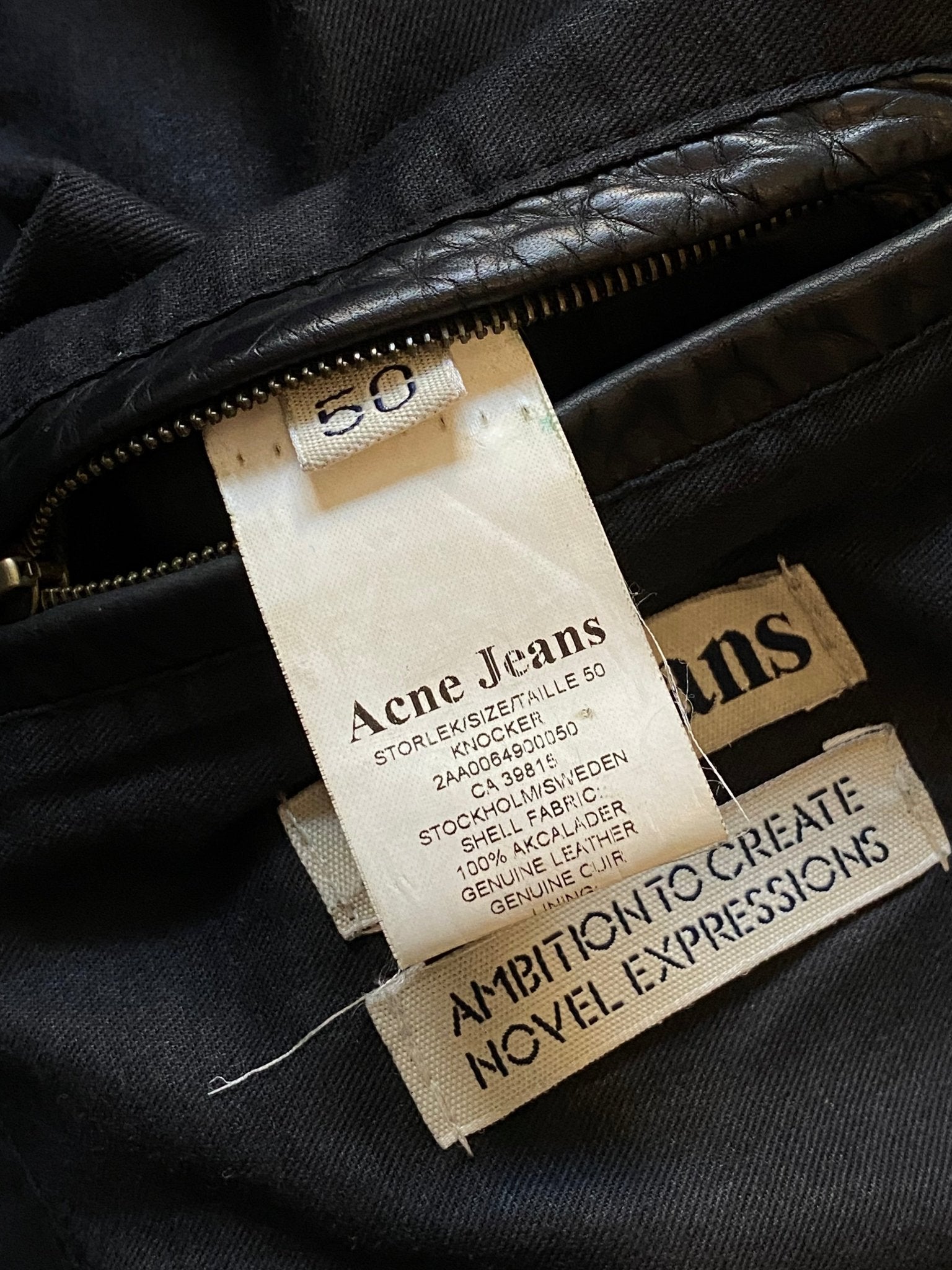 ACNE STUDIOS F/W 2011 CARGO LEATHER JACKET. (50 / M) - SEVENUES.