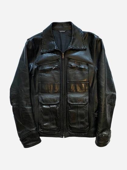 ACNE STUDIOS F/W 2011 CARGO LEATHER JACKET. (50 / M) - SEVENUES.