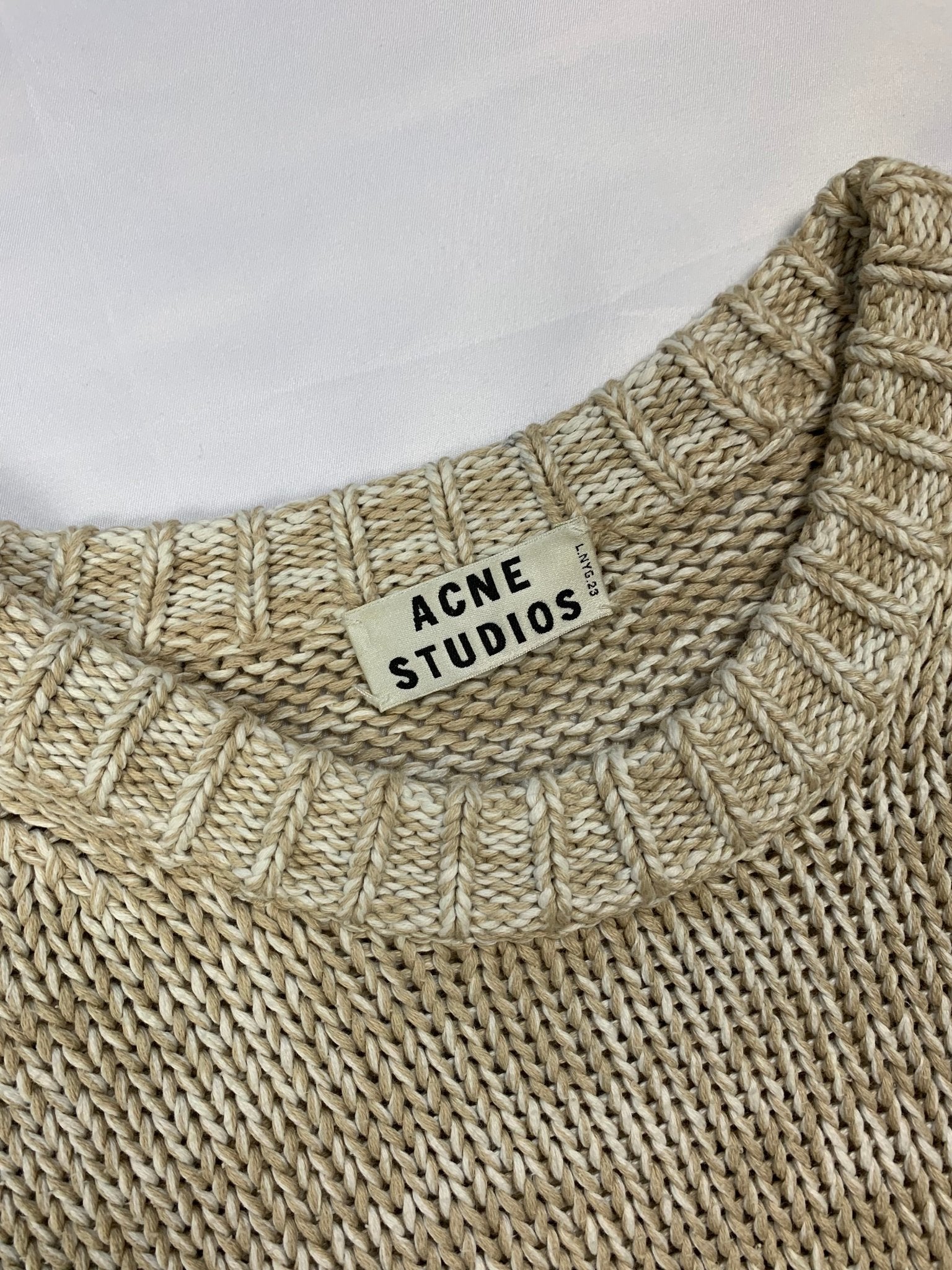 ACNE STUDIOS 'HELSINKI MOULINE' S/S 2013 KNITWEAR JUMPER. (S) - SEVENUES.