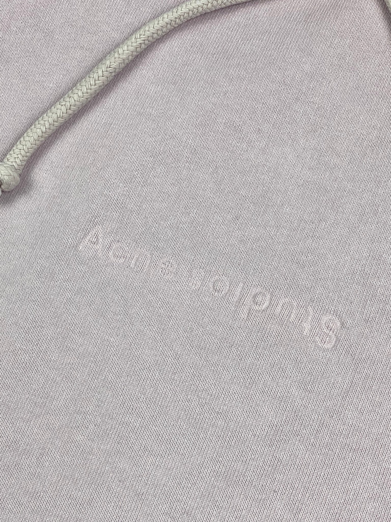 ACNE STUDIOS 'JOGHY EMBOSS' LOGO CROPPED HOODIE. (L) - SEVENUES.