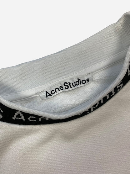 ACNE STUDIOS OVERSIZED 'FLOGHO' COLLAR SWEATSHIRT. (M) - SEVENUES.