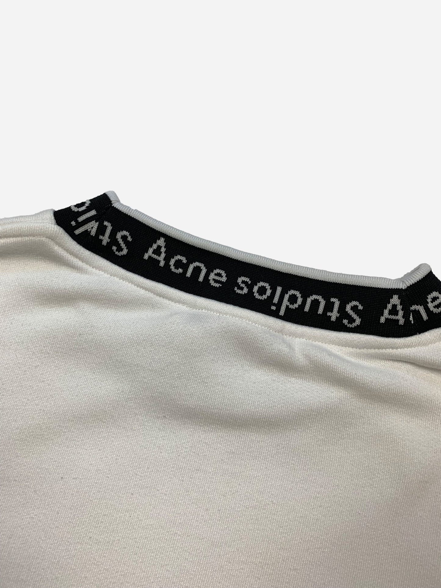 ACNE STUDIOS OVERSIZED 'FLOGHO' COLLAR SWEATSHIRT. (M) - SEVENUES.