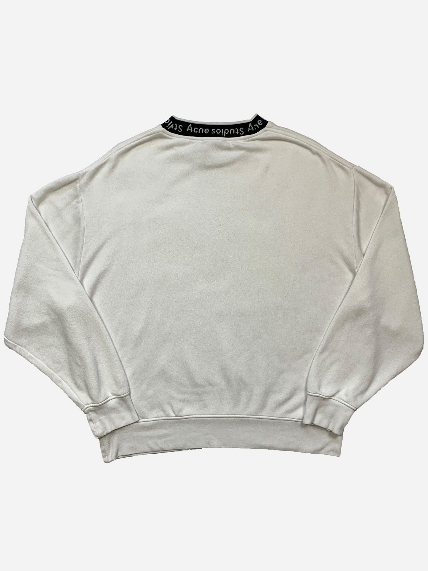 ACNE STUDIOS OVERSIZED 'FLOGHO' COLLAR SWEATSHIRT. (M) - SEVENUES.