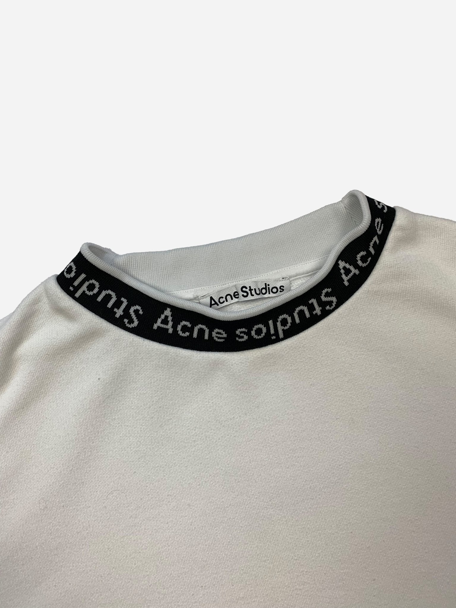 ACNE STUDIOS OVERSIZED 'FLOGHO' COLLAR SWEATSHIRT. (M) - SEVENUES.