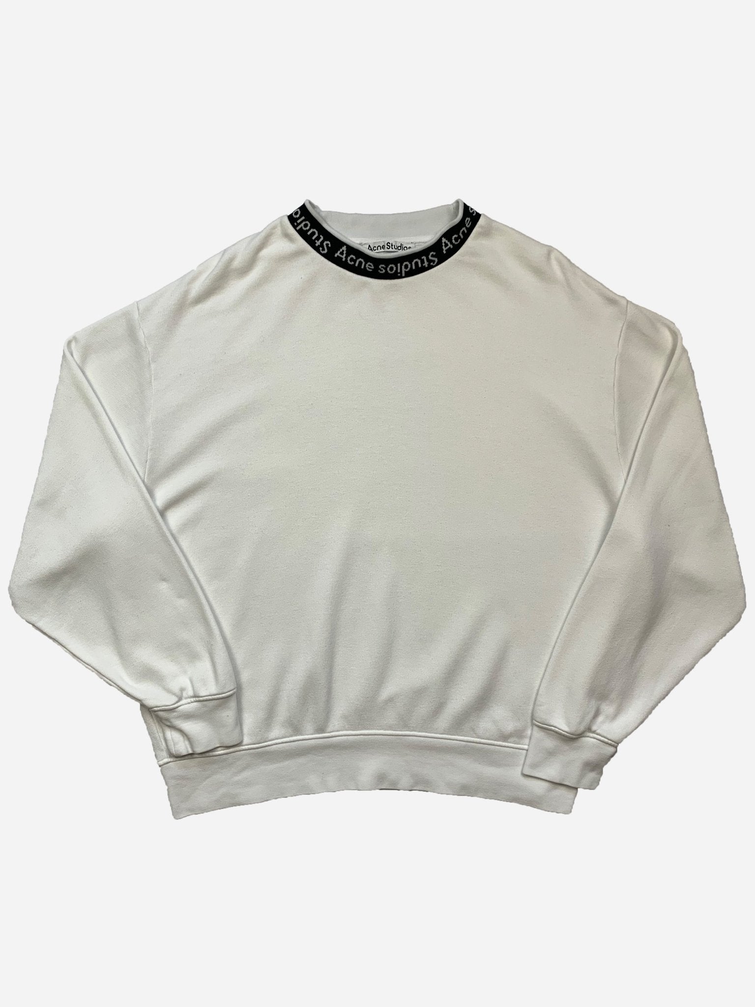 ACNE STUDIOS OVERSIZED 'FLOGHO' COLLAR SWEATSHIRT. (M) - SEVENUES.