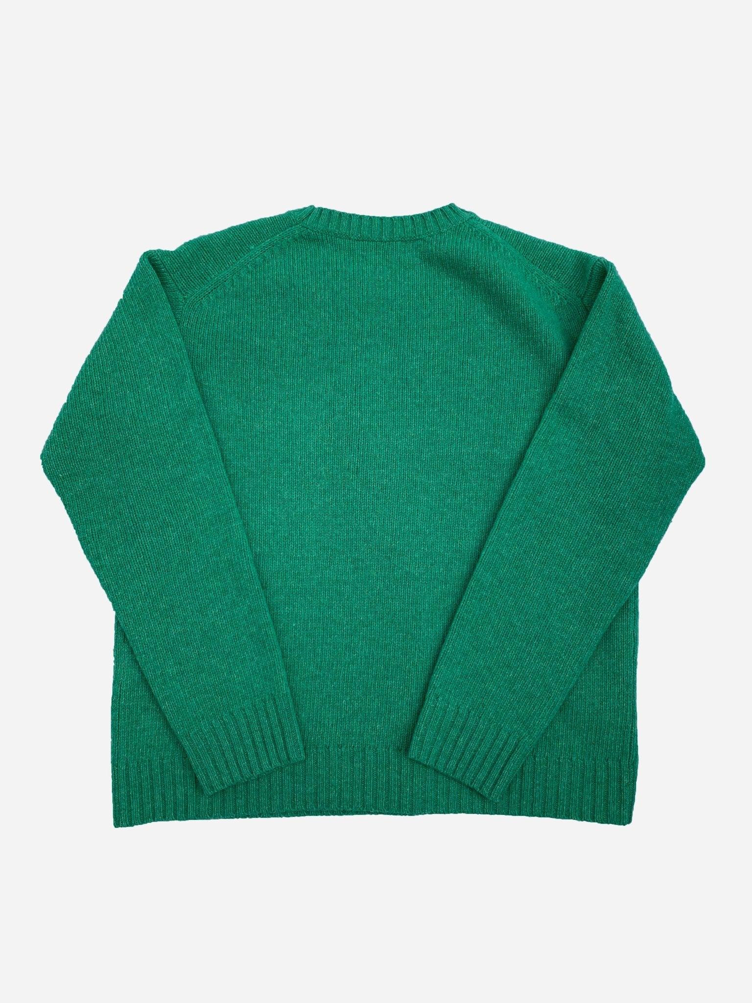 ACNE STUDIOS SAMARA WOOL KNIT JUMPER GREEN. (XXS) - SEVENUES.