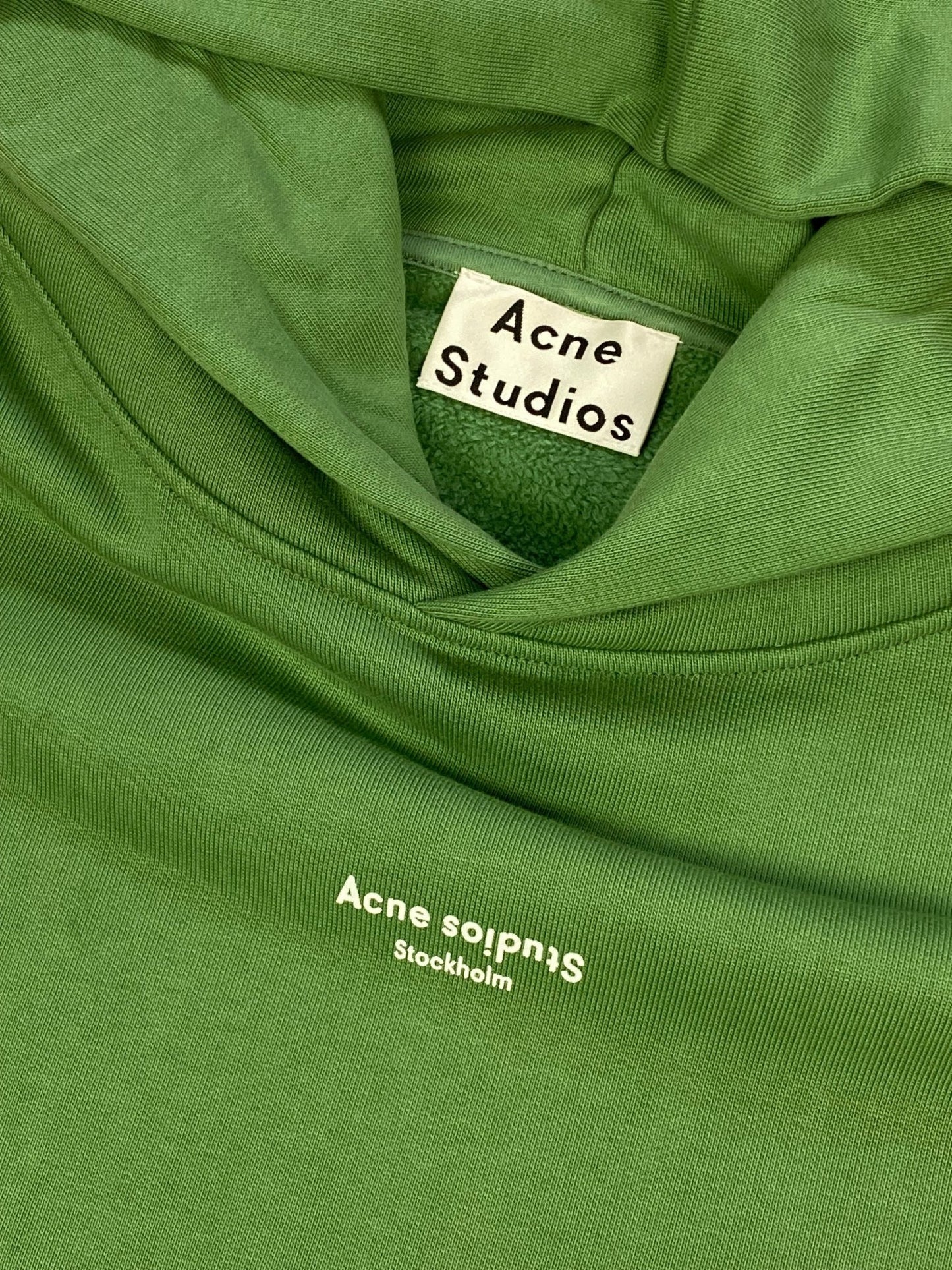 ACNE STUDIOS 'STOCKHOLM' LOGO OVERSIZED HOODIE. (L) - SEVENUES.