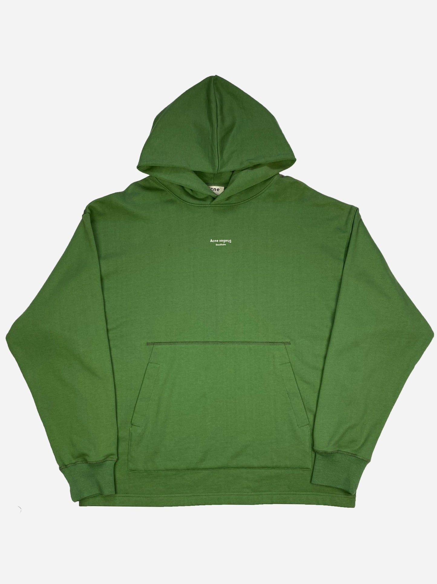 ACNE STUDIOS 'STOCKHOLM' LOGO OVERSIZED HOODIE. (L) - SEVENUES.