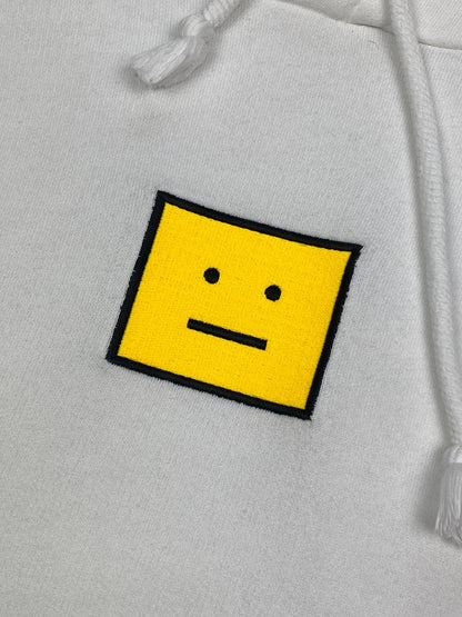 ACNE STUDIOS YELLOW FACE HOODIE. (M) - SEVENUES.