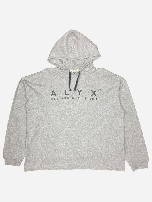 ALYX BY MATTHEW M. WILLIAMS LOGO PRINT HOODIE. (L) - SEVENUES.