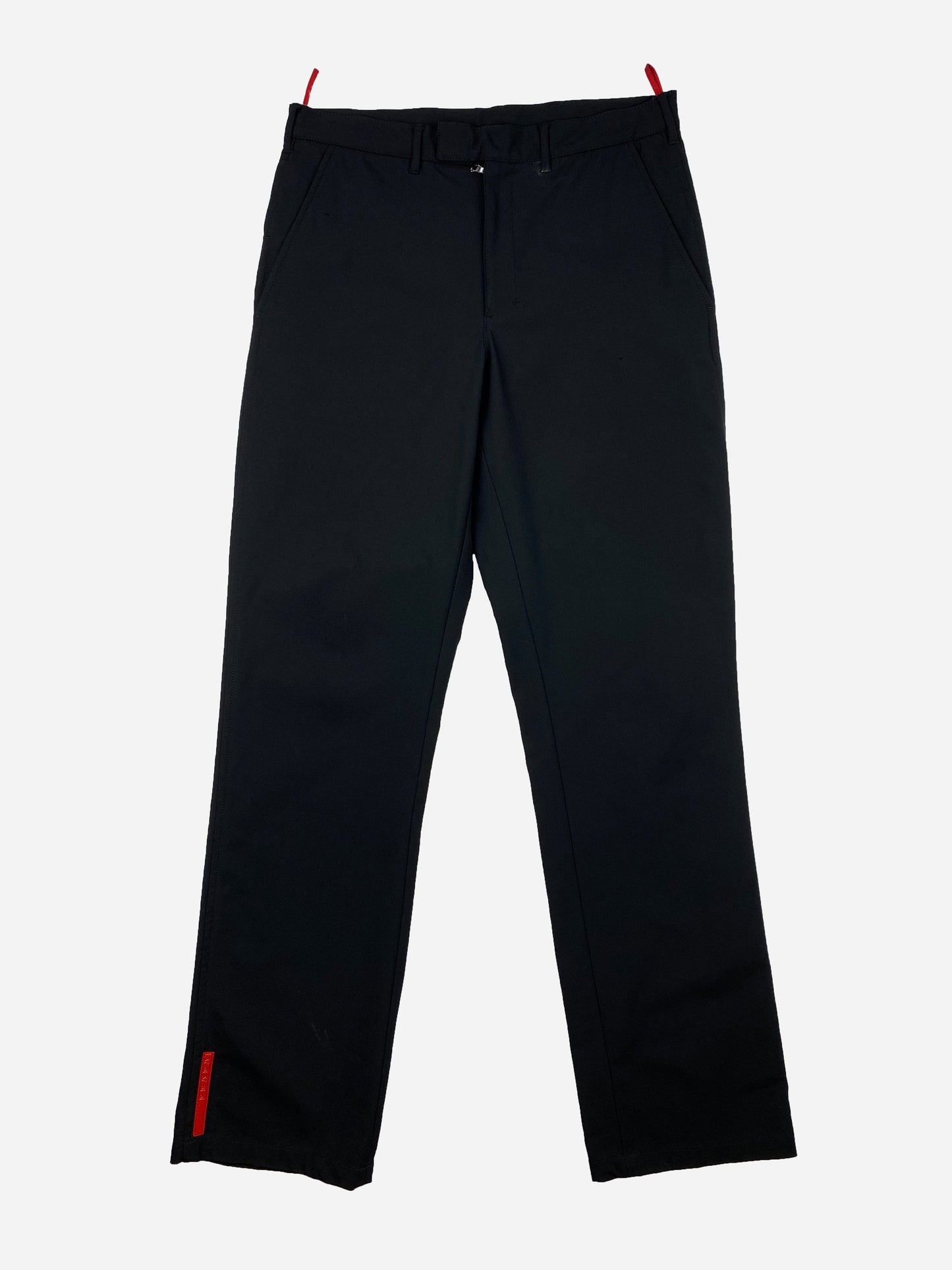 PRADA LINEA ROSSA F/W 2004 NYLON GARBADINE SUIT PANTS. (46 / S)