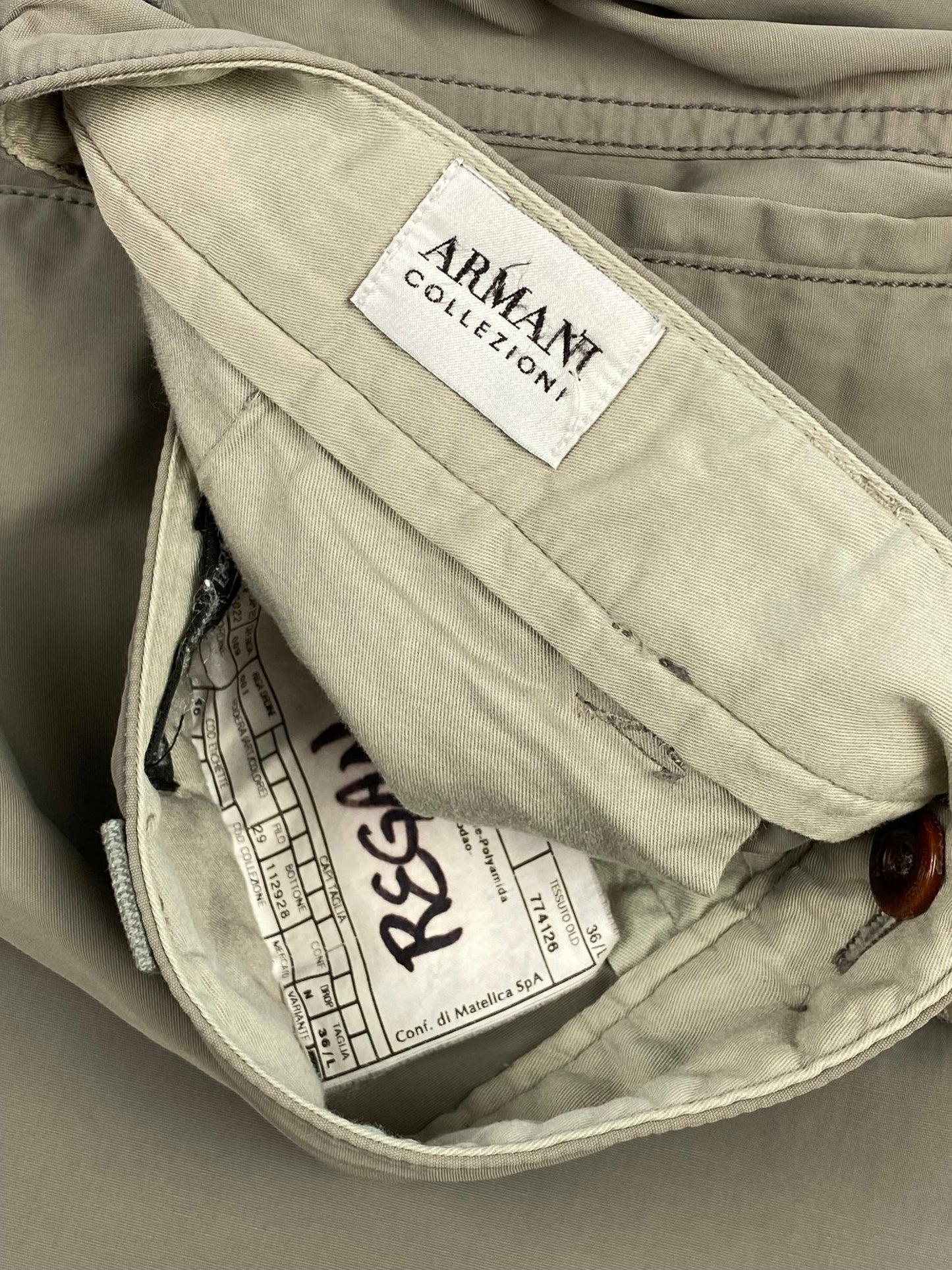 ARCHIVE ARMANI COLLEZIONI 90's CARGO PANTS. (36 / L) - SEVENUES.