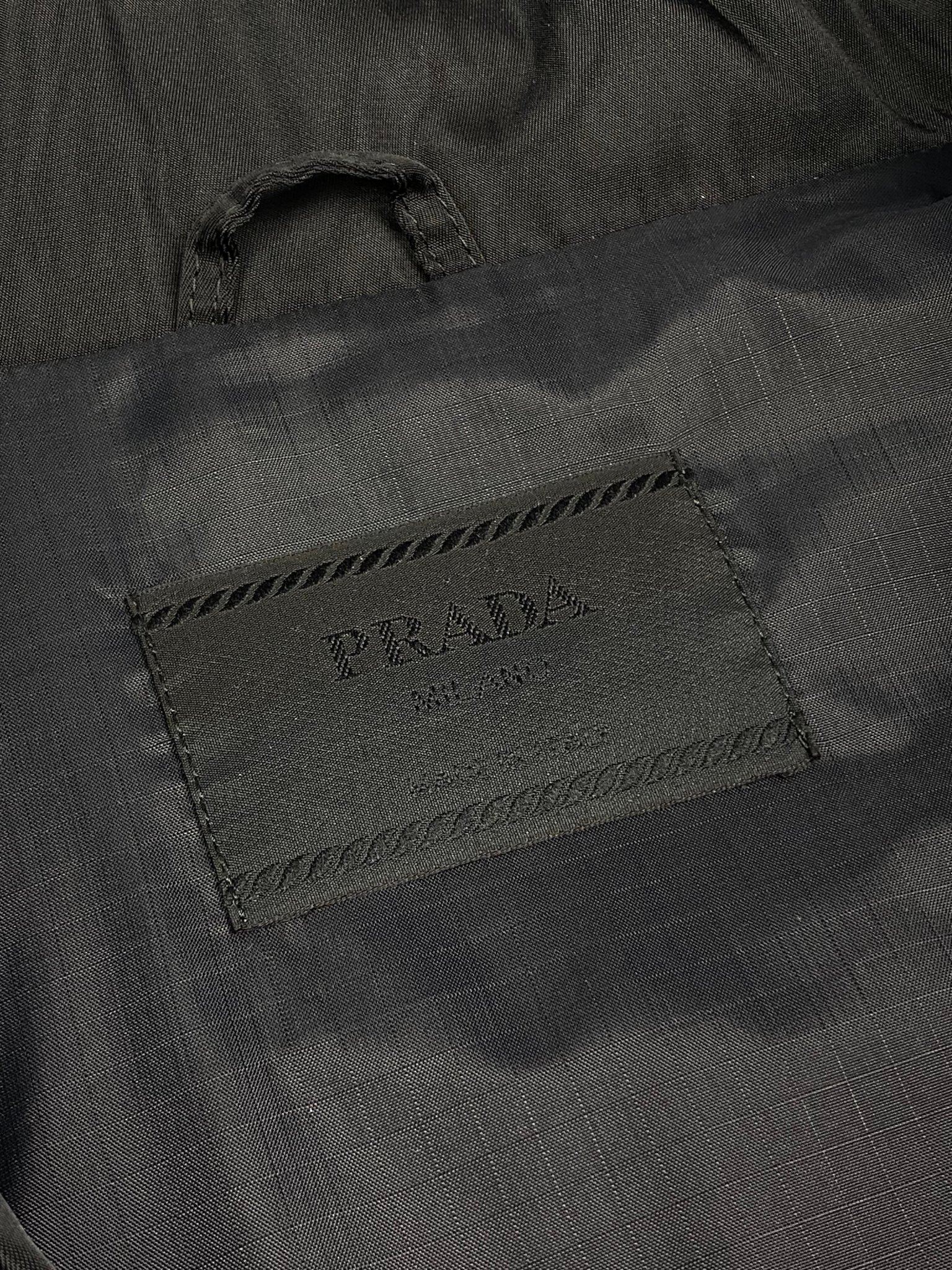 ARCHIVE PRADA MILANO F/W 2000 NYLON CARGO PARKA. (XL) - SEVENUES.