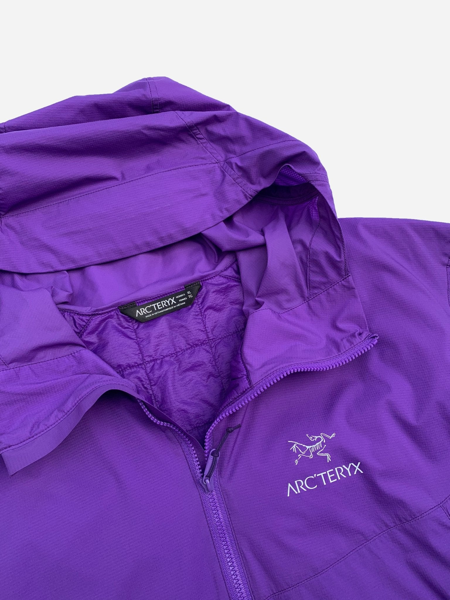 ARC'TERYX ATOM SL HOODY SHELL JACKET PURPLE. (XL) - SEVENUES.