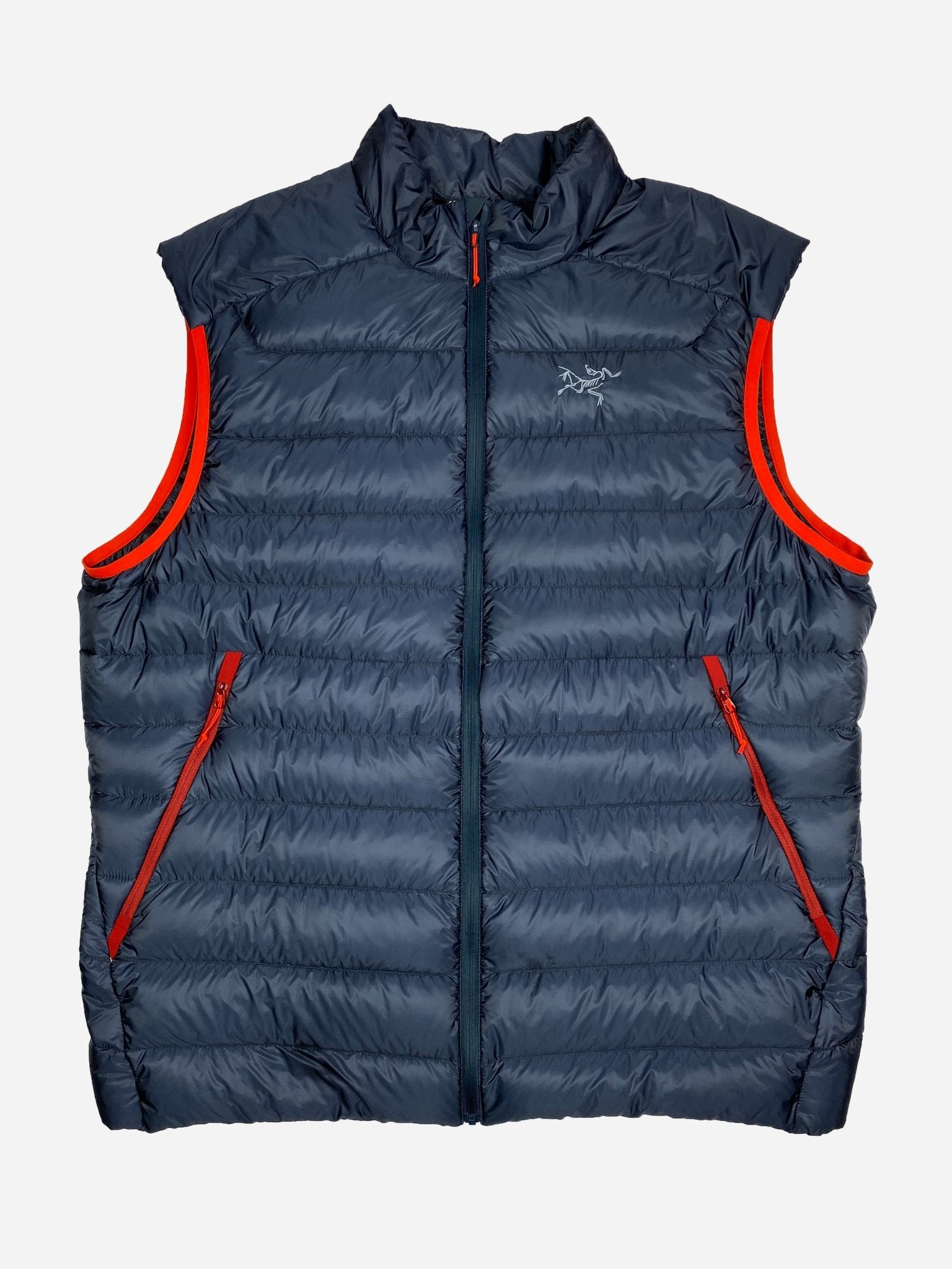 ARC'TERYX CERIUM LOGO EMBROIDERY DOWN VEST. (XL) - SEVENUES.