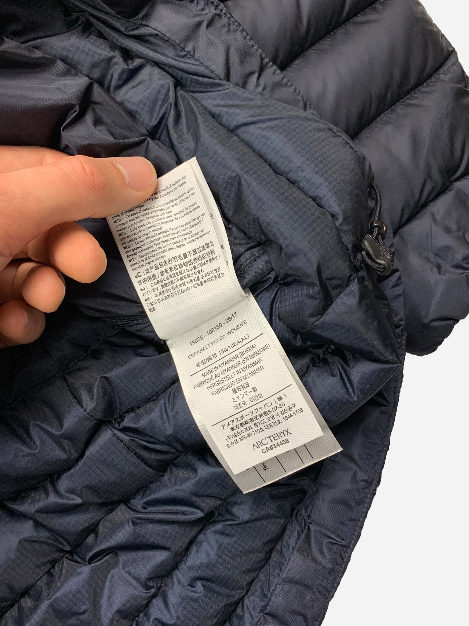 ARC'TERYX CERIUM LT HOODED DOWN JACKET. (XL) - SEVENUES.