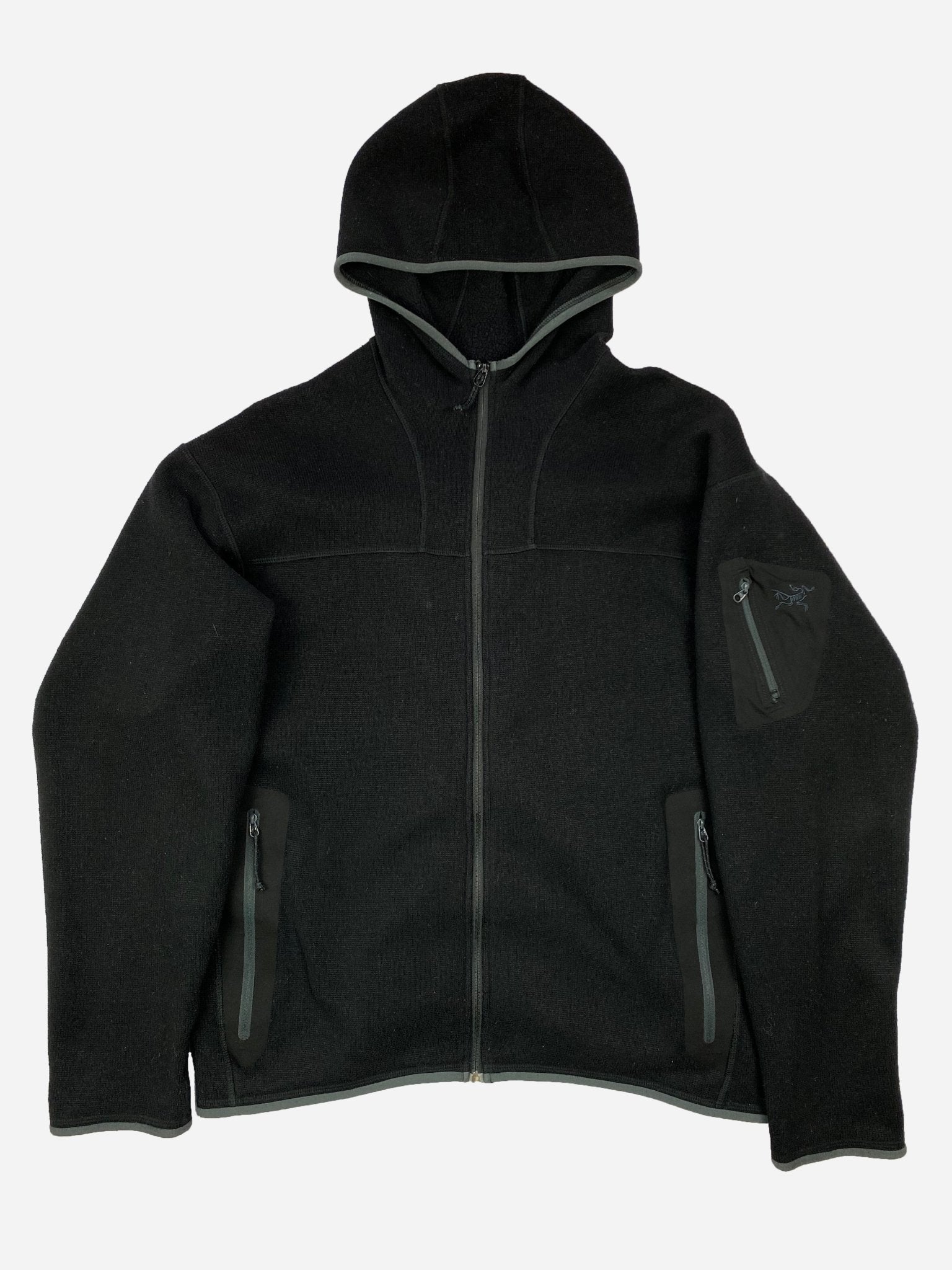 ARC'TERYX COVERT HOODY POLARTEC FLEECE JACKET. (L) - SEVENUES.