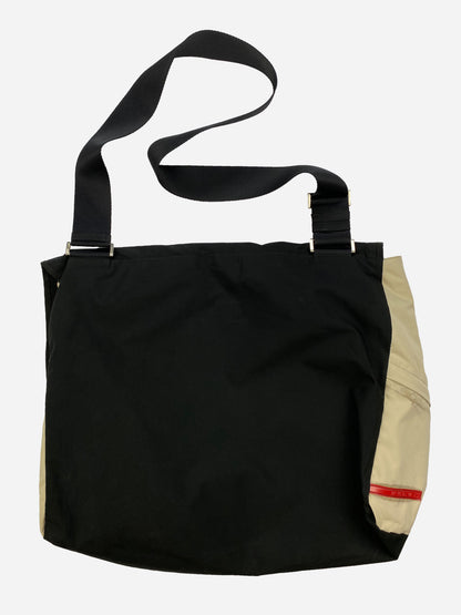 PRADA LINEA ROSSA S/S 2004 NYLON MESSENGER BAG.