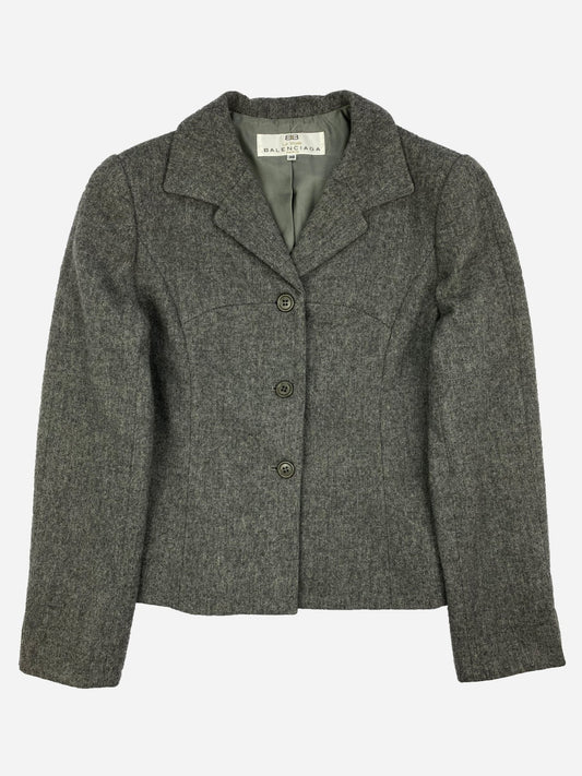 BALENCIAGA BY NICOLAS GHESQUIÈRE DARTED WOOL BLAZER. (38 / M) - SEVENUES.