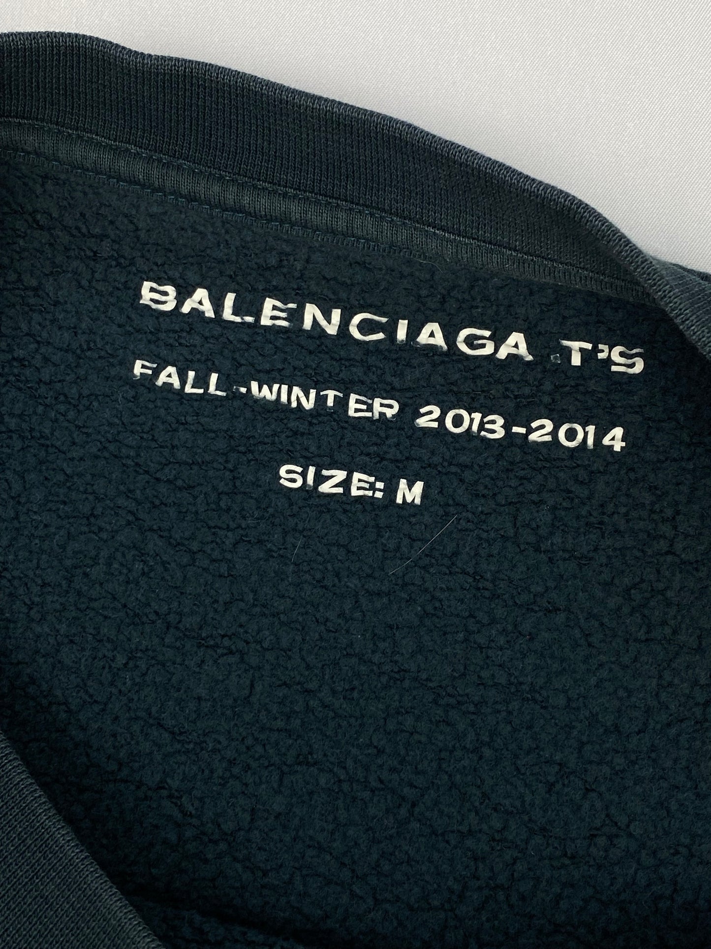 BALENCIAGA F/W 2013 CREWNECK SWEATSHIRT. (M)