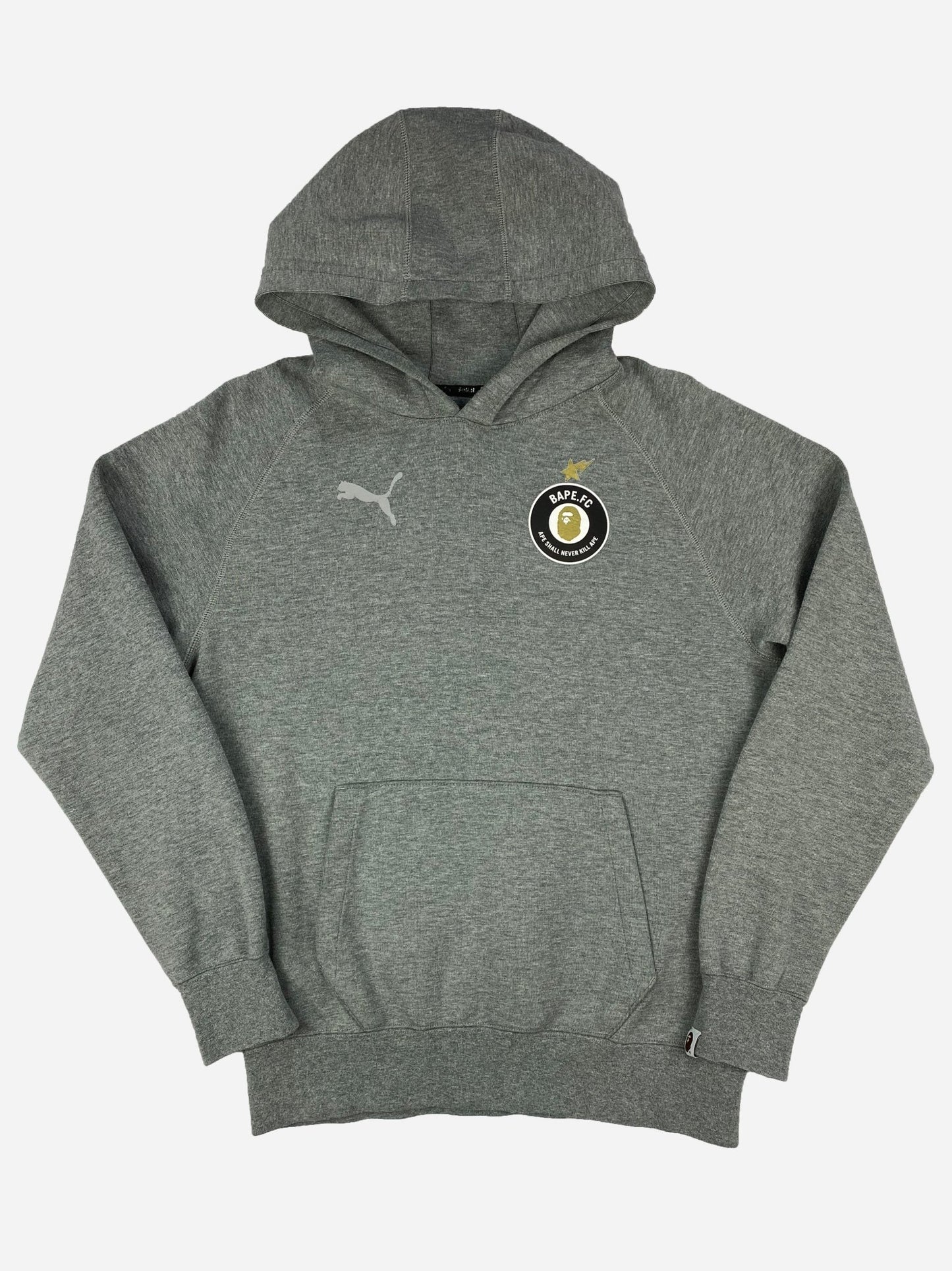 BAPE X PUMA 'BAPE. FC' HOODED SWEATSHIRT. (S) - SEVENUES.