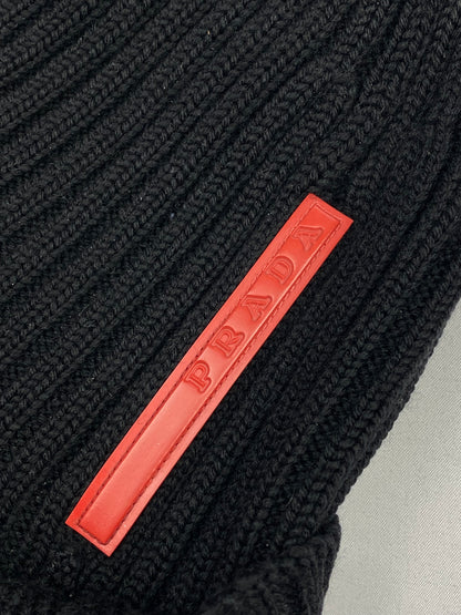 PRADA LINEA ROSSA F/W 2003 KNIT WOOL BEANIE.