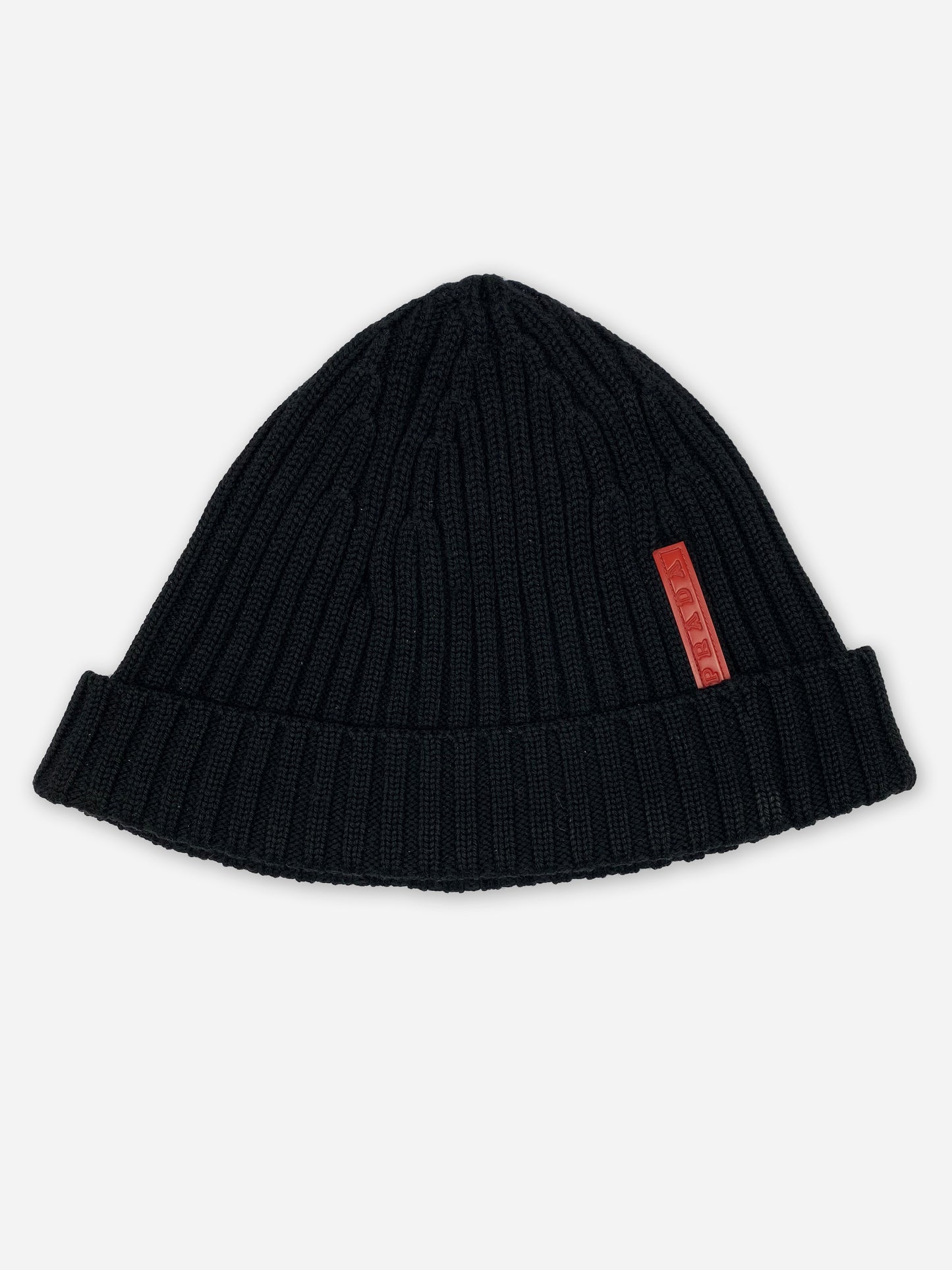 PRADA LINEA ROSSA F/W 2003 KNIT WOOL BEANIE.