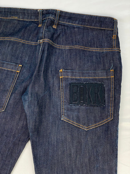 DIRK BIKKEMBERGS 2000's 'BIKK' EMBROIDERY DENIM. (34)