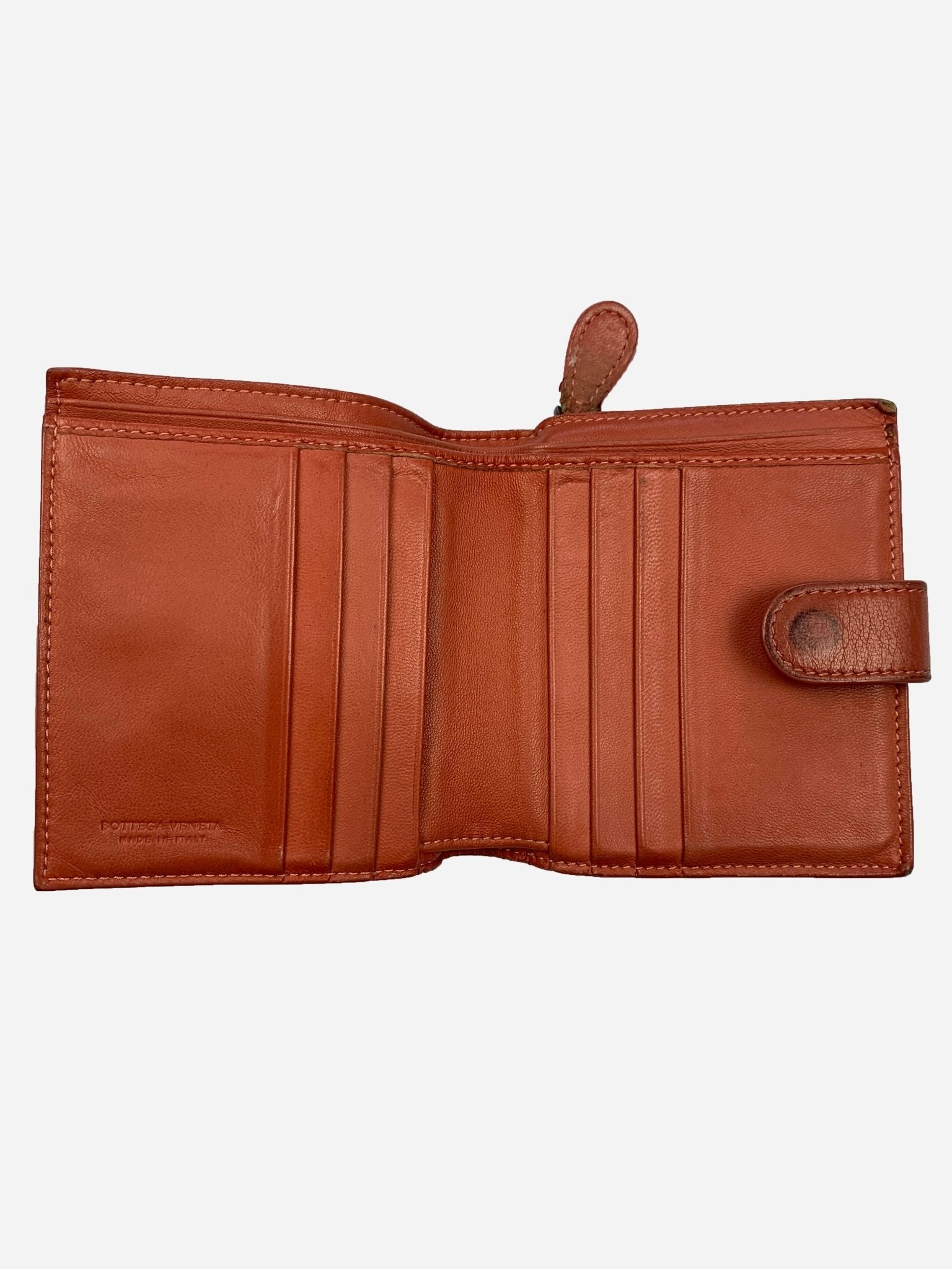 BOTTEGA VENETA INTRECCIATO LEATHER WALLET. - SEVENUES.