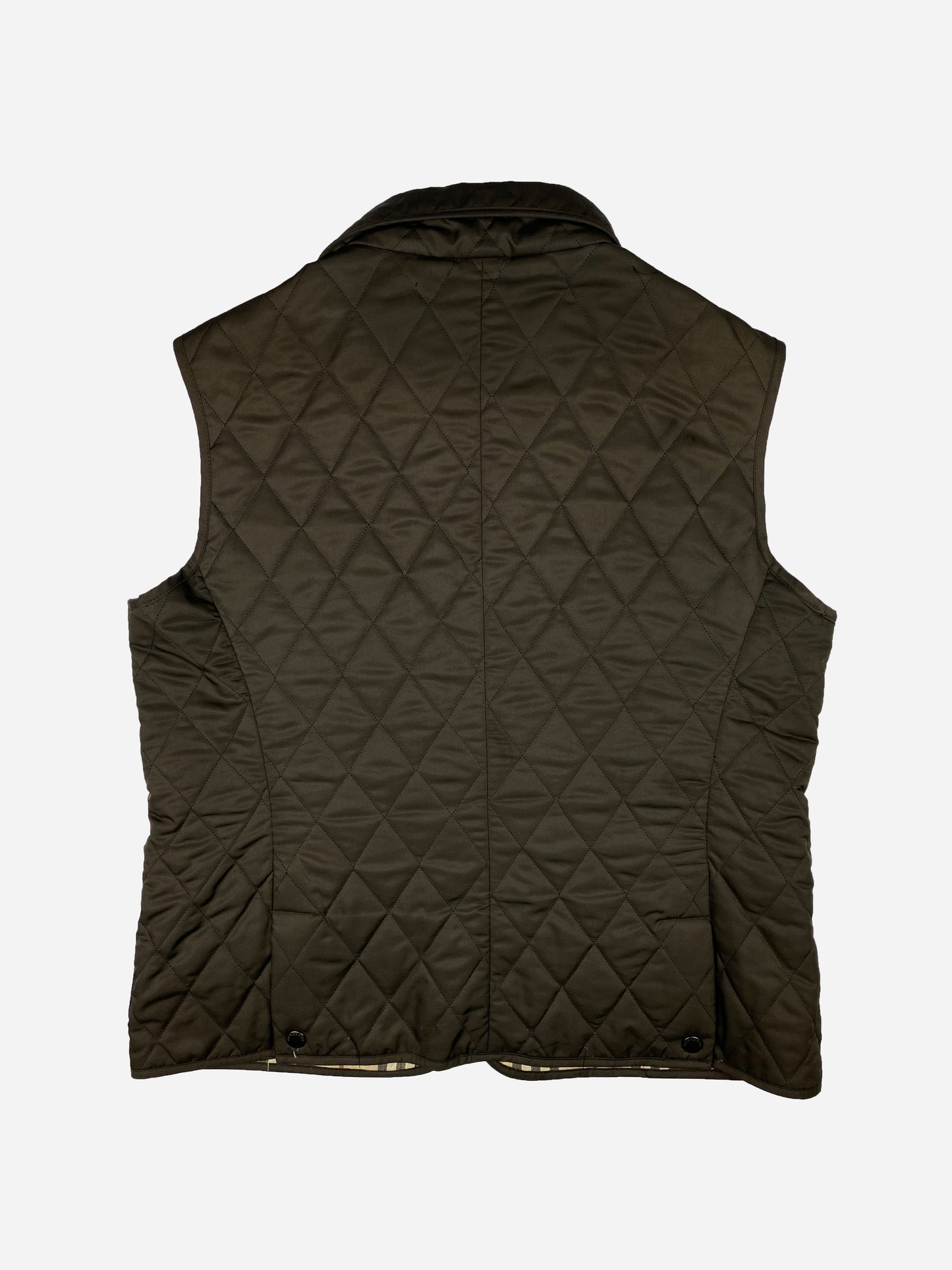 BURBERRY LONDON QUILTED NOVACHECK VEST. (L)