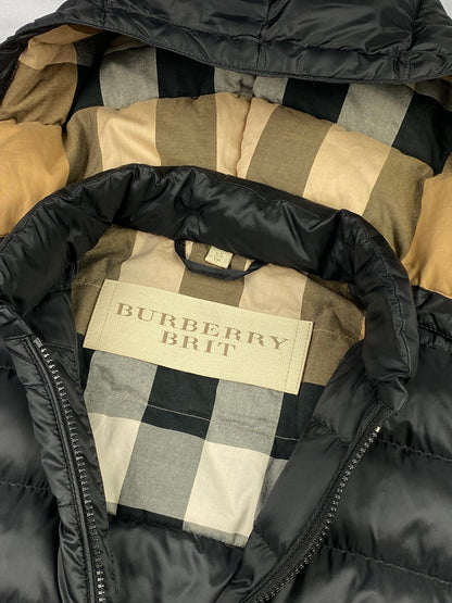 BURBERRY BRIT NYLON GOOSE DOWN JACKET. (XS) - SEVENUES.