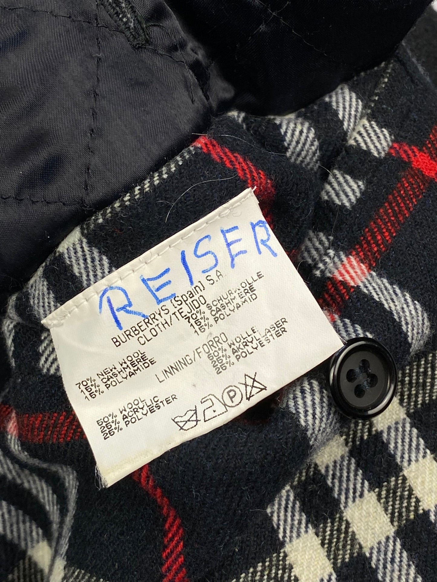 BURBERRY LONDON CASHMERE HARRINGTON JACKET. (XL) - SEVENUES.