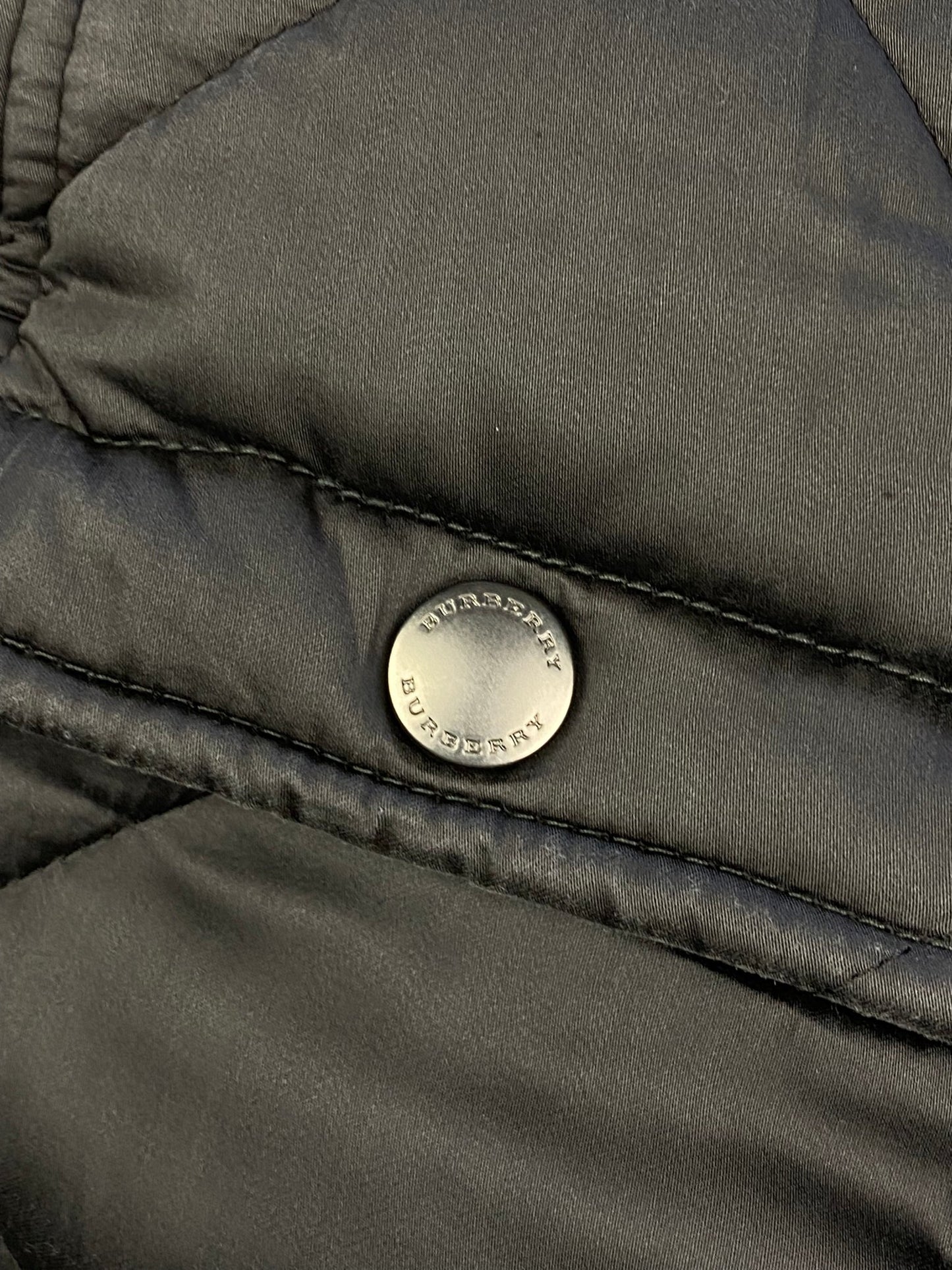 BURBERRY LONDON PADDED QUILTED PARKA COAT. (M) - SEVENUES.