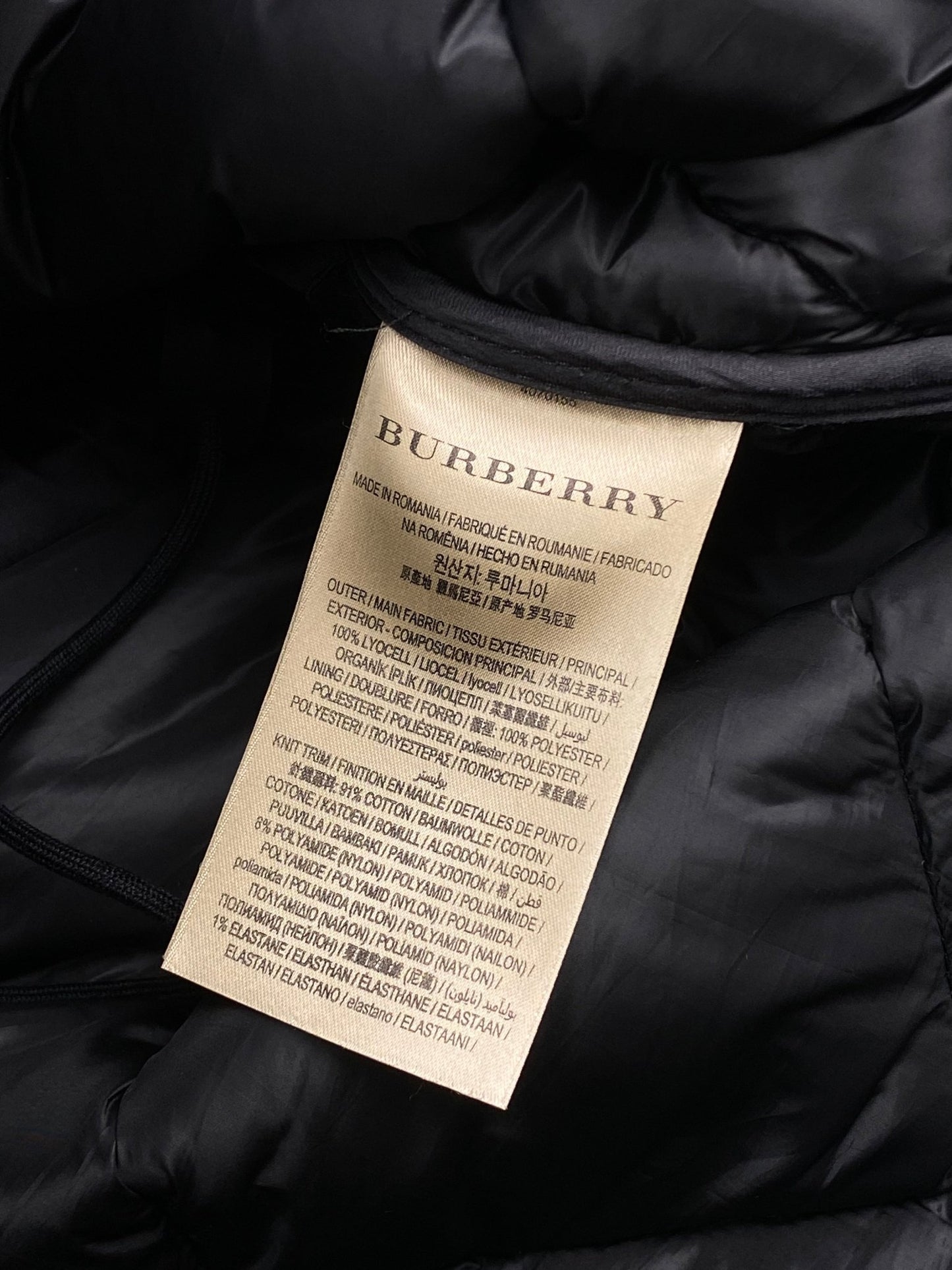 BURBERRY LONDON PADDED QUILTED PARKA COAT. (M) - SEVENUES.