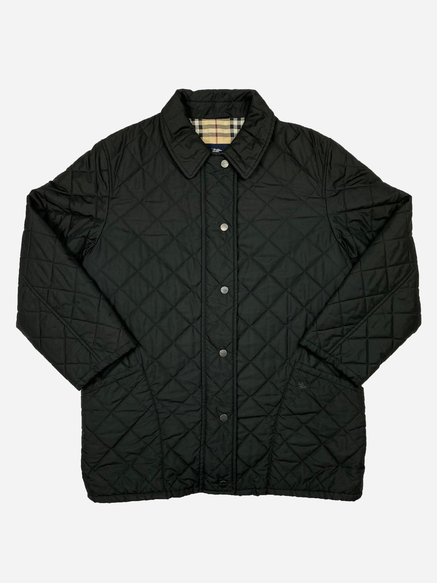 BURBERRY LONDON QUILTED JACKET WITH NOVACHECK LINING.(40 / M) - SEVENUES.