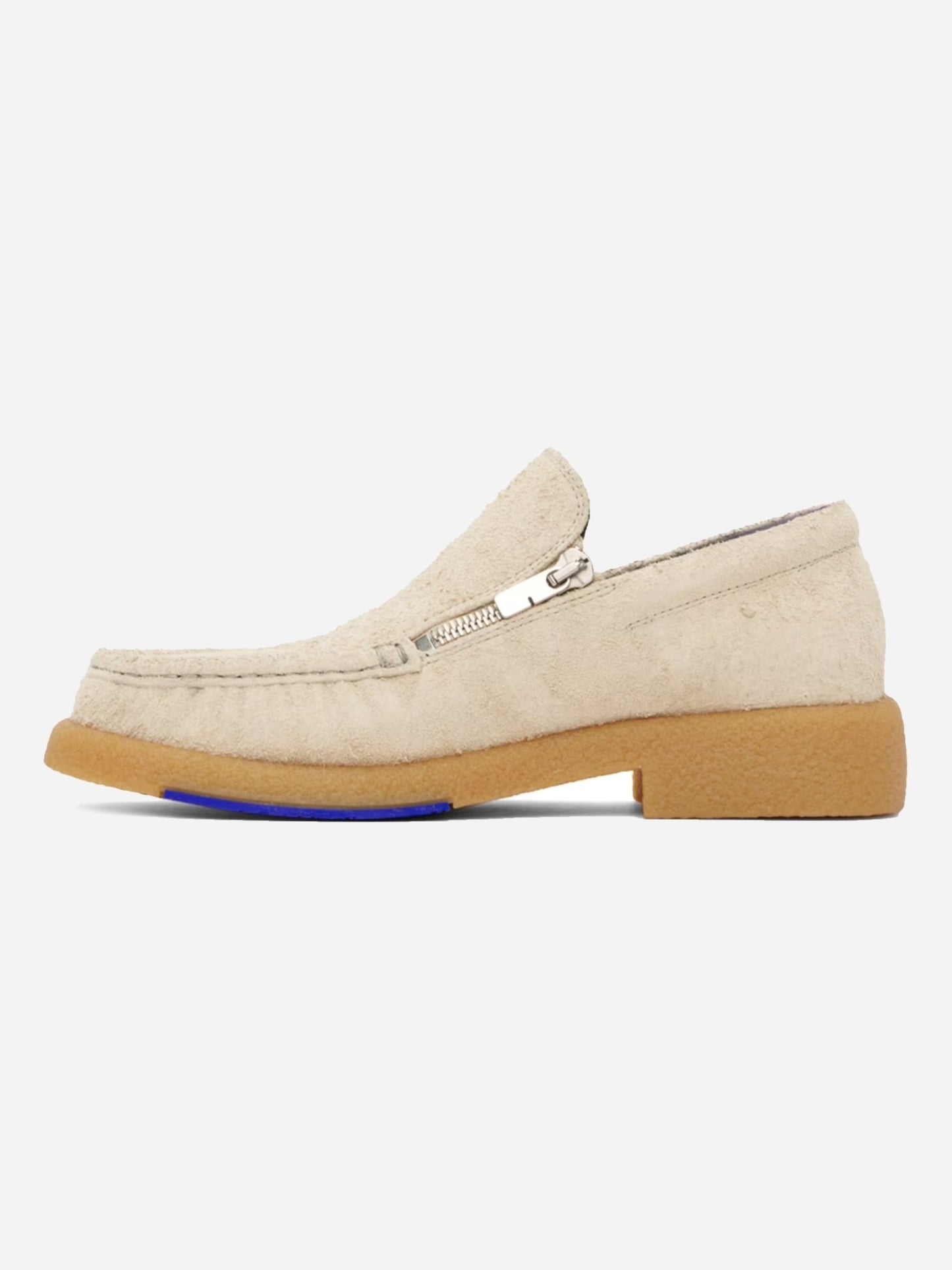 BURBERRY LONDON SUEDE LEATHER 'CHANCE' LOAFER. (44) - SEVENUES.