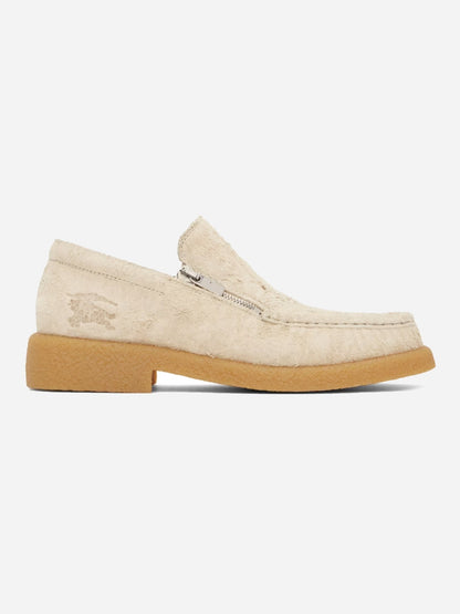 BURBERRY LONDON SUEDE LEATHER 'CHANCE' LOAFER. (44) - SEVENUES.